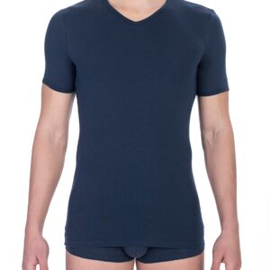 Blue Cotton Men T-Shirt