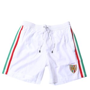 White Stripes Beachwear Shorts 2 Pc Swimwear