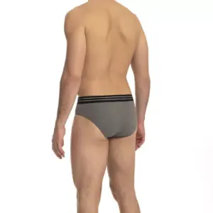 Gray Cotton Men Underwear Three-Pack