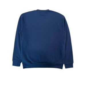 Blue Polyester Men Hoodie