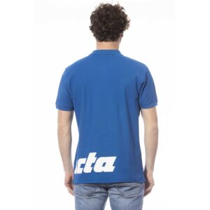 Blue Cotton Men's Polo Shirt