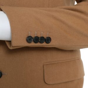 Brown Cashmere 2 Piece Single Breasted Suit