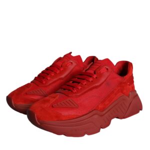 Red Leather Daymaster Low Top Sneakers Shoes