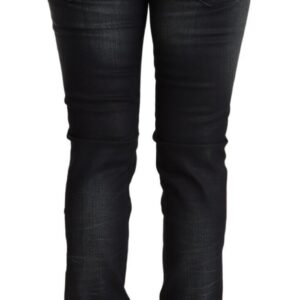 Sleek Black Washed Slim Fit Jeans
