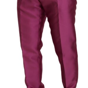 Elegant Slim Fit Formal Dress Pants in Pink