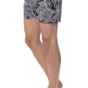 Black Polyester Men Swimsuit