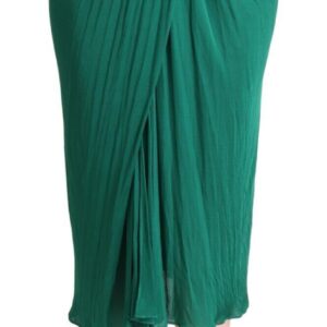 Elegant Pleated High Waist Midi Skirt