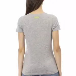 Gray Cotton Women T-Shirt