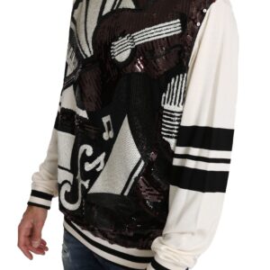 New York Jazz Sequined Silk Sweater