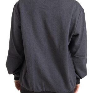 Elegant Dark Gray Crew Neck Sweater