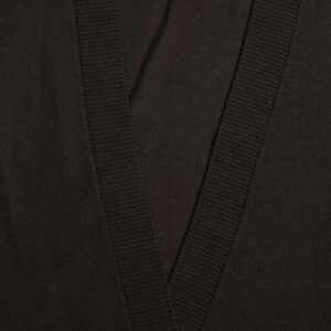 Elegant Black Virgin Wool Cardigan