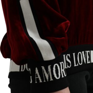 Elegant Burgundy Silk-Blend Sweater