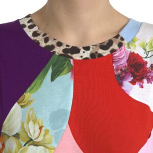 Multicolor Cotton Silk Patchwork Blouse