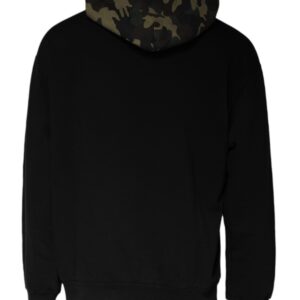 Black Camouflage Hooded Sweatshirt Sweater