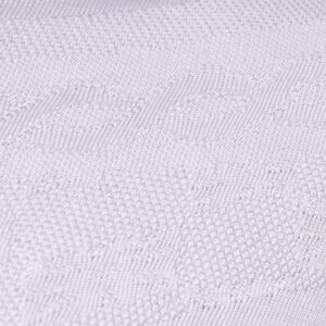 White Silk Crew Neck Men Pullover Sweater