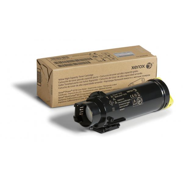 Xerox alta capacita` giallo originale cartuccia toner per phaser 6510, workcentre 6510, 6515