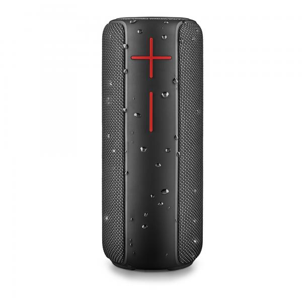 Ngs roller nitro 2 cassa acustica bluetooth 5.0 true wireless waterproof ipx5 20 w radio fm microfono incorporato 12 ore nero