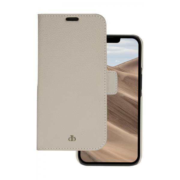 Dbramante 1928 new york apple iphone 14 custodia portafoglio in pelle sabbia