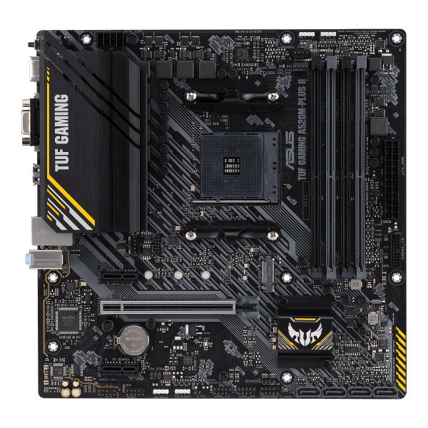 ASUS TUF GAMING A520M-PLUS II - scheda madre - micro ATX - Socket AM4 - Chipset AMD A520 - USB 3.2 Gen 1 - Gigabit LAN - grafica integrata (CPU richiesta)