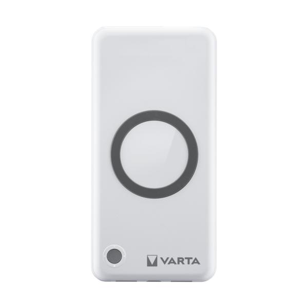 Power Bank induttivo Varta - Li-Pol - 10000 mAh - 20 Watt - PD, Quick Charge 3.0 - 3 punti di connessione in uscita (2 x USB, USB-C a 24 pin)