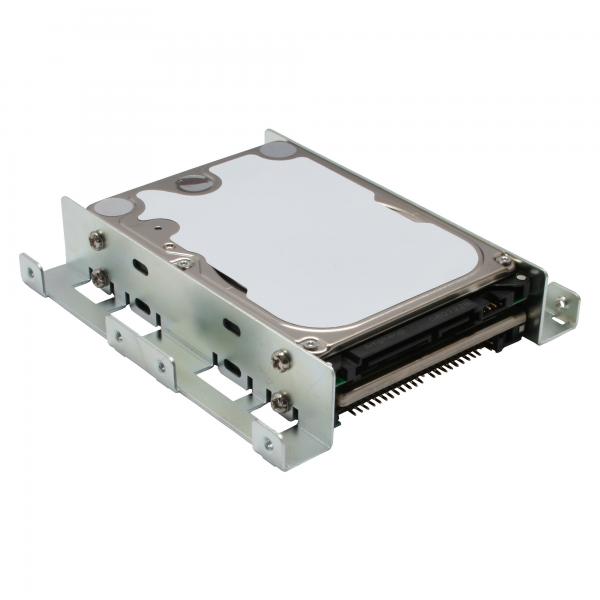 Guide di montaggio InLine HDD/SSD - 2x da 6,35 cm (2,5") a 8,89 cm (3,5") - argento