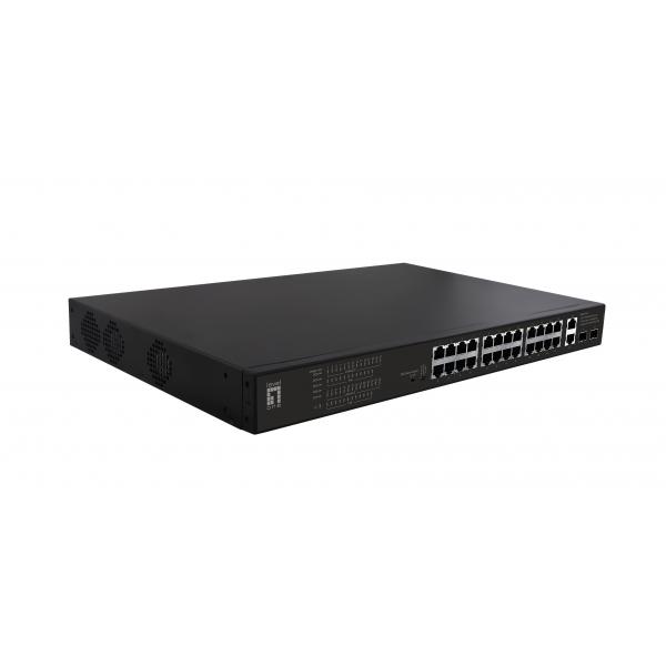 LevelOne FGP-2831, non gestito, Fast Ethernet (10/100), Power over Ethernet (PoE), montaggio in rack, 1U