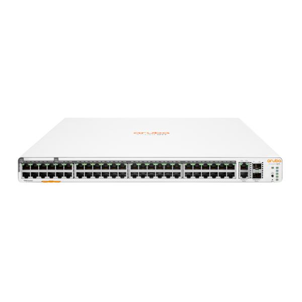 Switch HPE Networking Instant On 1960 48G 40p Classe4 8p Classe6 PoE 2XGT 2SFP+ 600W - Switch - gestito - 48 x 10/100/1000 + 2 x 10 Gigabit SFP+ + 2 x 100/1000/10GBase-T - montabile su rack - PoE (600 W)