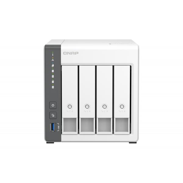 QNAP TS-433, NAS, Tower, Cortex-A55, 4 GB, 16 TB, HDD