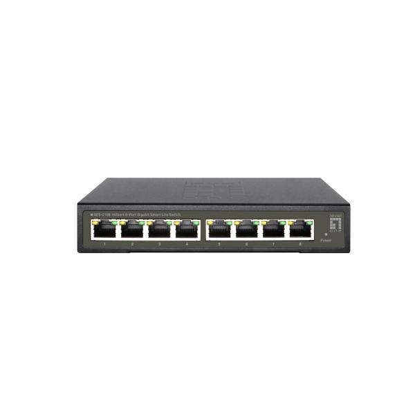 Switch LevelOne Hilbert Gigabit Smart Lite a 8 porte, gestito, L2, Gigabit Ethernet (10/100/1000), Full Duplex