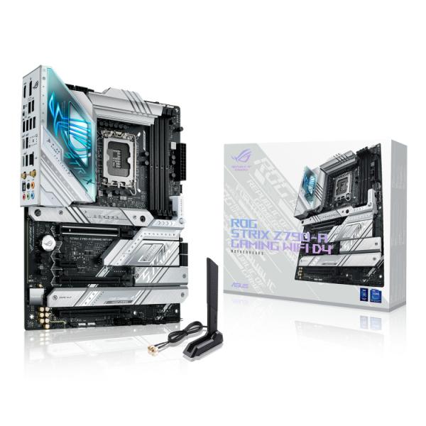 ASUS ROG Strix Z790-A Gaming WiFi D4 - scheda madre - ATX - presa LGA1700 - chipset Z790 - USB 3.2 Gen 2x2, USB 3.2 Gen 2, USB-C 3.2 Gen2, USB 3.2 Gen 1 - 2.5 Gigabit LAN, Wi-Fi 6, Bluetooth - grafica integrata (CPU richiesta)
