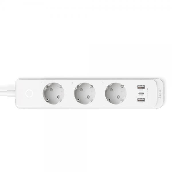 TP-LINK Tapo P300 V1 - Smart Power-Steckdosenleiste - Wechselstrom 220-240 V - 2300 Watt - Wi-Fi - Eingabe, Eingang Stromversorgung - Ausgangsanschlüsse: 6 (3 x Stromversorgung, 2 x USB, 24 pin USB-C)