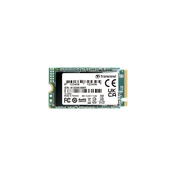 Transcend MTE400S - SSD - 256 GB - interno - M.2 2242 - PCIe 3.0 x4 (NVMe)