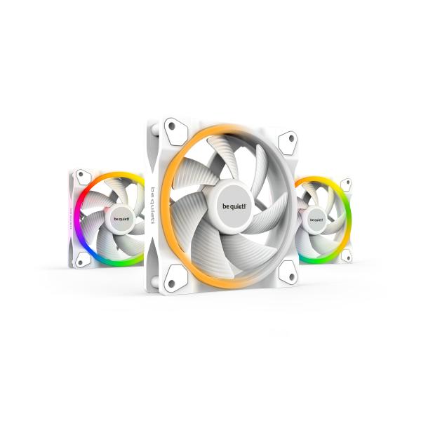 Silenzio! Light Wings - Ventola per case - PWM - 120 mm - Bianco (confezione da 3)