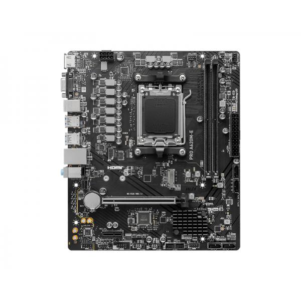 MSI PRO A620M-E - scheda madre - micro ATX - Socket AM5 - chipset AMD A620 - USB 3.2 Gen 1 - Gigabit LAN - grafica integrata (CPU richiesta)