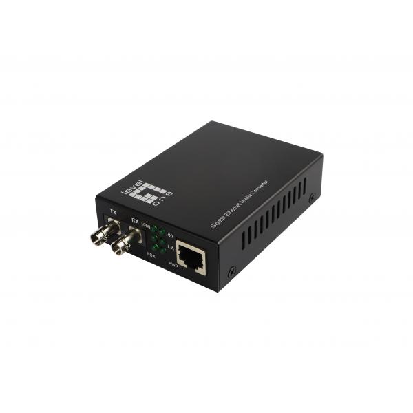 Convertitore multimediale LevelOne Gigabit RJ45 a ST, fibra ottica monomodale, 20 km, 1000 Mbit/s, 1000Base-LX, 1000Base-SX, IEEE 802.3, IEEE 802.3ab, IEEE 802.3u, IEEE 802.3z, Fast Ethernet, Gigabit Ethernet, 10.100.1000 Mbps, 10BASE-T, 100BASE-TX, 1000BASE-T