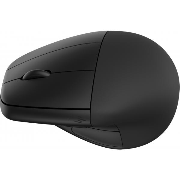 HP 920 - Mouse verticale - ergonomico - 6 pulsanti - wireless - 2,4 GHz, Bluetooth 5.3 - ricevitore wireless (USB)