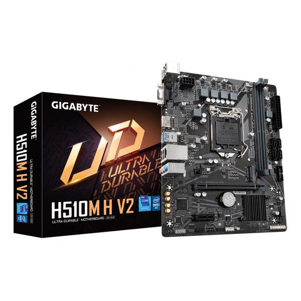 Gigabyte H510M H V2, Intel, LGA 1200 (presa H5), Intel® Celeron®, Intel® Core? i3, Intel®Core? i5, Intel®Core? i7, Intel®Core? i9, Intel® Pentium®, LGA 1200 (presa H5), DDR4-SDRAM, 64 GB