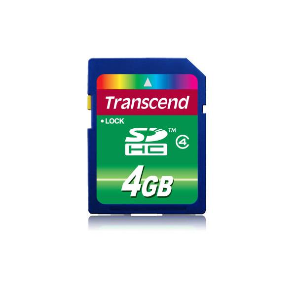 Scheda di memoria flash Transcend - 4 GB - Classe 4
