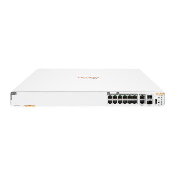 HPE Networking Instant On 1960 - Switch - managed - 4 x 2.5GBase-T + 8 x 100/1000/10GBase-T + 2 x 100/1000/10GBase-T + 2 x 10 Gigabit SFP+ - an Rack montierbar - PoE (480 W)