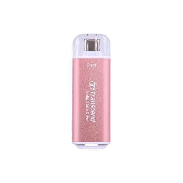 Transcend ESD300 - SSD - 2 TB - esterno (portatile) - USB 3.2 Gen 2x1 (connettore USB-C)