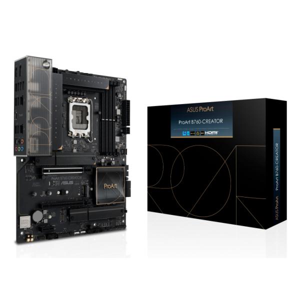 ASUS PROART B760-CREATOR - Scheda madre - ATX - presa LGA1700 - Chipset B760 - USB-C 3.2 Gen 2x2, USB-C 3.2 Gen2, USB 3.2 Gen 1 - Gigabit LAN, 2.5 Gigabit LAN - Grafica integrata (CPU richiesta)