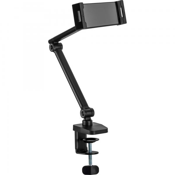 Supporto per tablet InLine con morsetto da tavolo - fino a 12,9" - nero