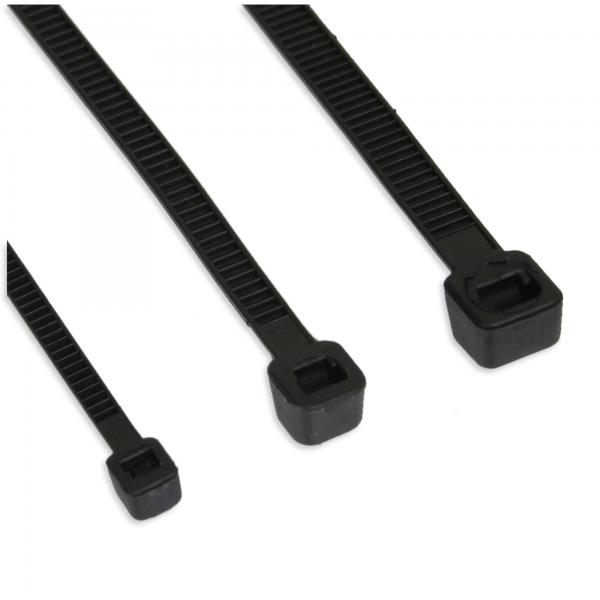 Fascette fermacavo InLine - lunghezza 450 mm - larghezza 7,2 mm - nero - 100 pezzi