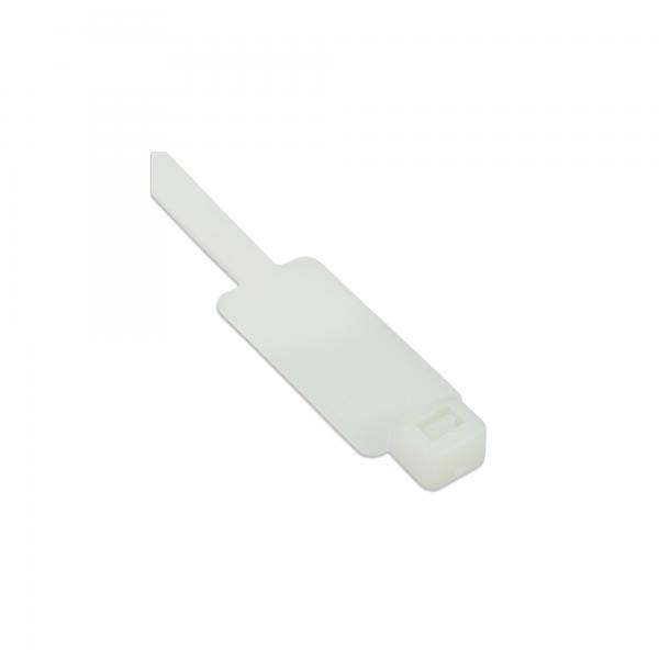 Fascette fermacavi InLine con campo di marcatura - lunghezza 200 mm - larghezza 4,8 mm - 100 pezzi - naturale