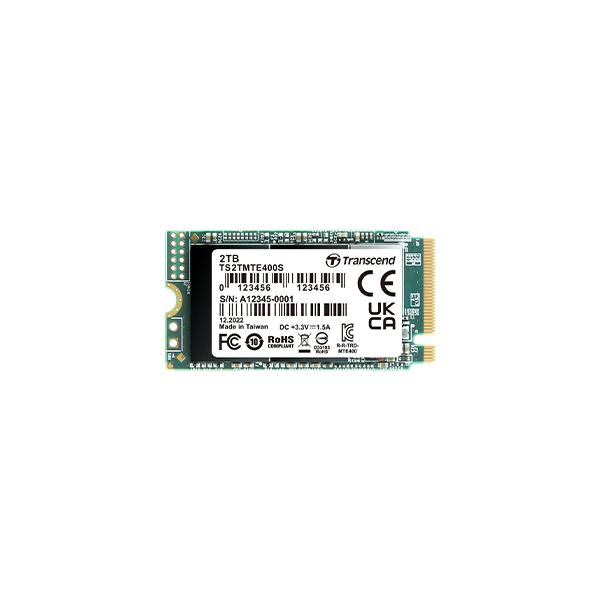 Transcend TS2TMTE400S - SSD - 2 TB - interno - M.2 2242 - PCIe 3.0 x4 (NVMe)