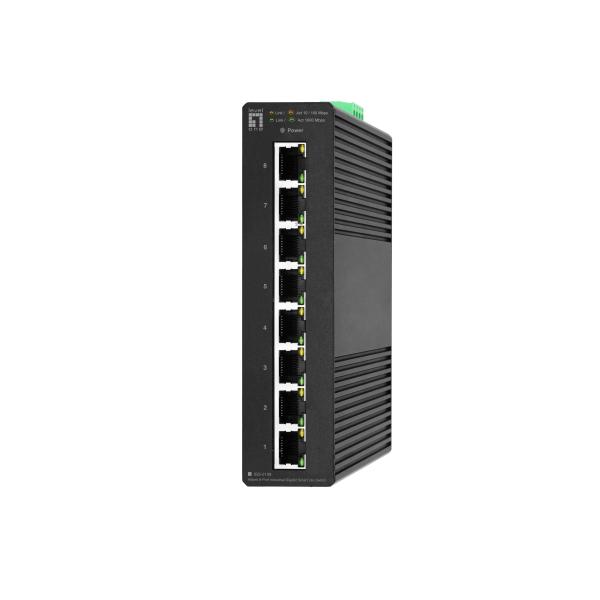 Switch industriale Gigabit Smart Lite LevelOne Hilbert a 8 porte, gestito, L2, Gigabit Ethernet (10/100/1000), Full Duplex