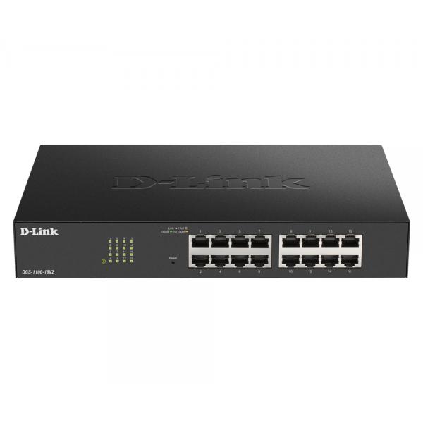 D-Link DGS 1100-16V2 - Interruttore - Intelligente - 16 x 10/100/1000
