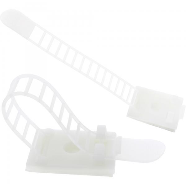 Morsetto per fascette fermacavi InLine 64mm - naturale - 10 pezzi
