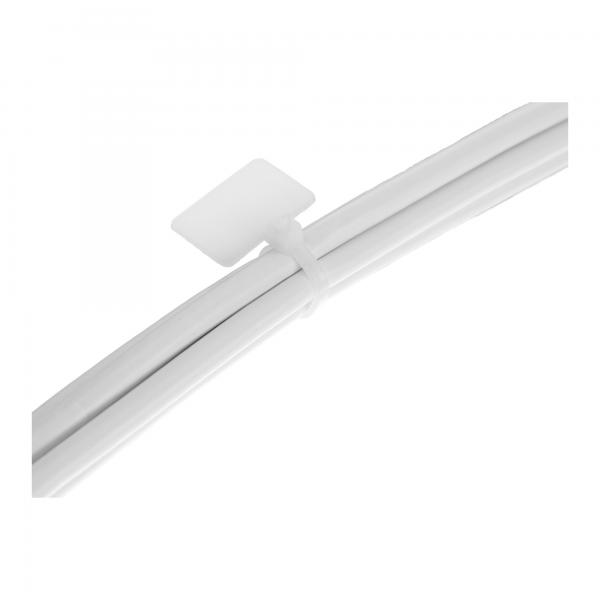 Fascette fermacavi InLine con campo di marcatura esterno - lunghezza 200 mm - larghezza 2,5 mm - 100 pezzi