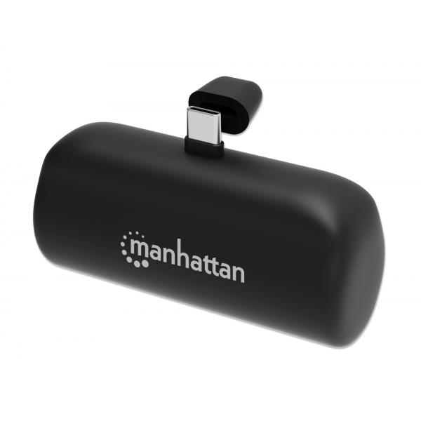 Manhattan Powerbank - 5000 mAh - 20 Watt - 3 A - PD - 2 porte di uscita (USB-C a 24 pin)